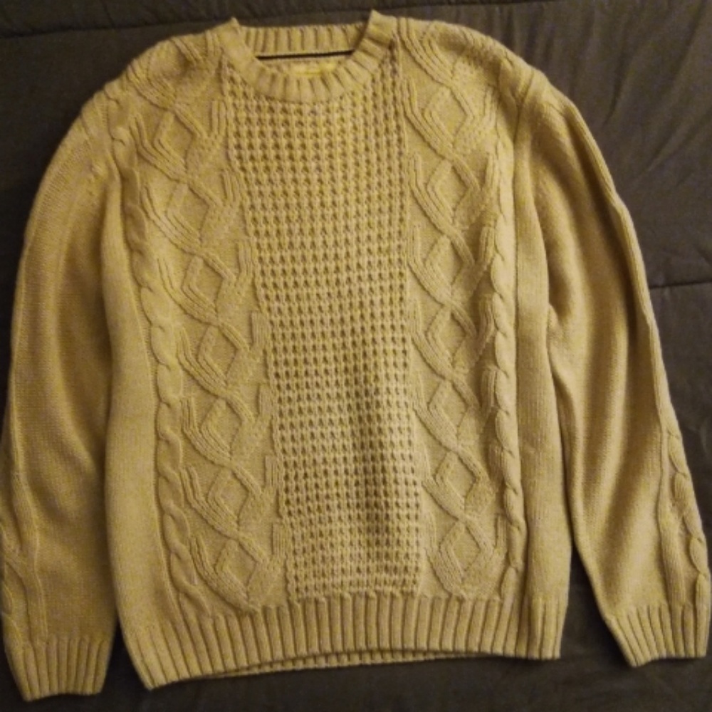 XL Men's waterproof Beige sweater